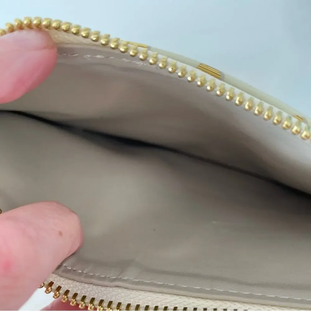 Kate Spade New York Flamingo Dot Gold Pencil Pouch